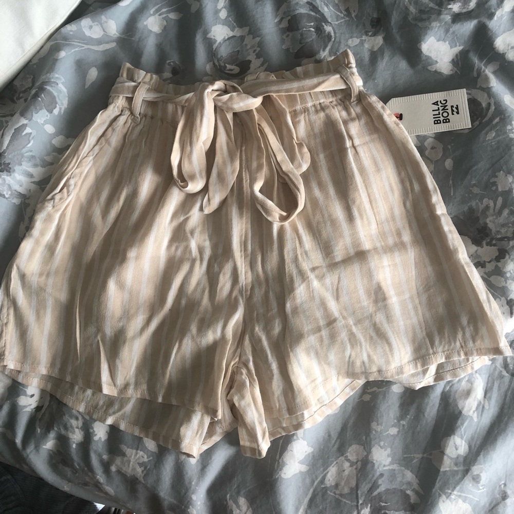 Billabong paper bag high waisted shorts